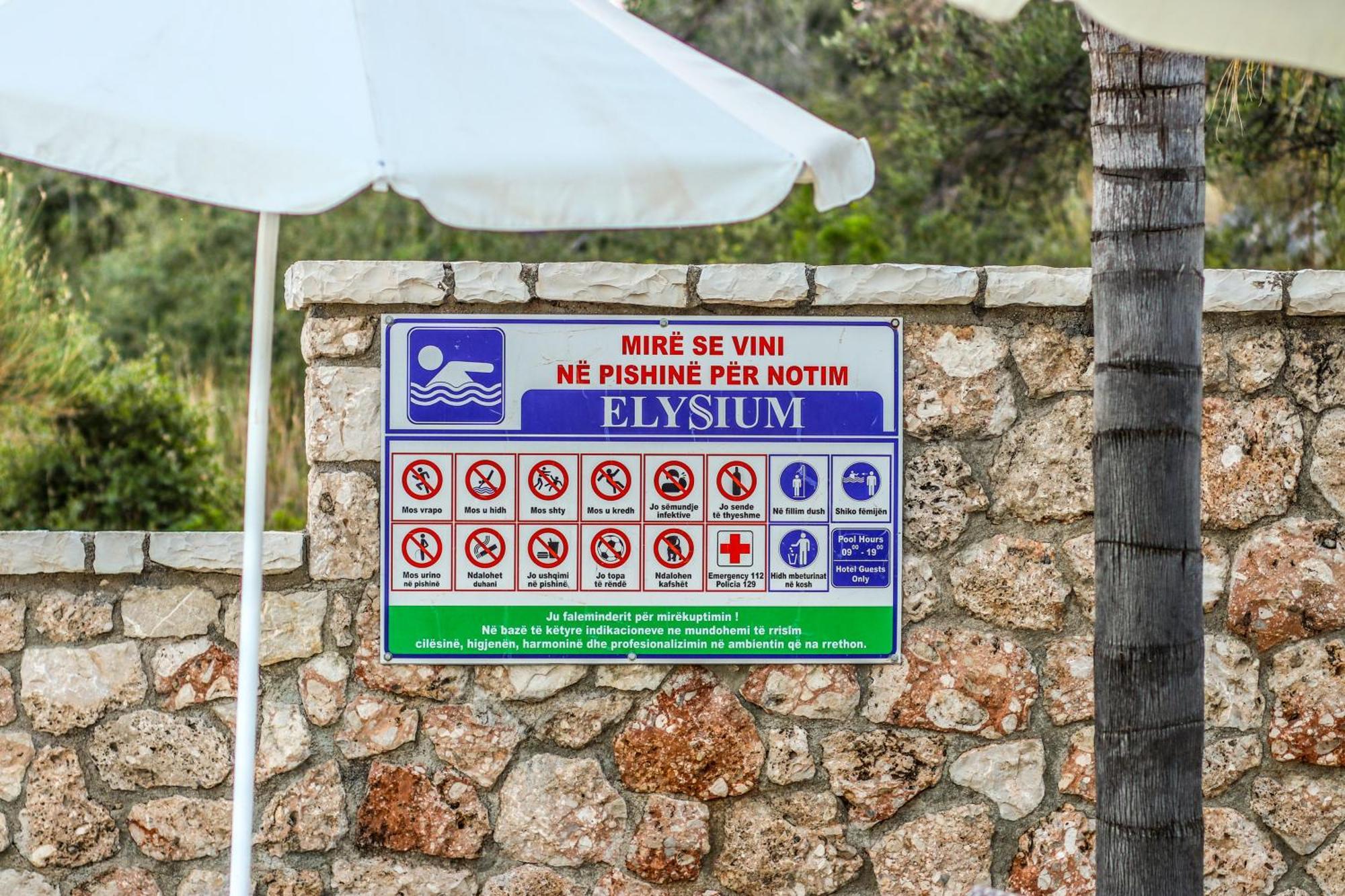 Elysium Hotel Dhërmi Dış mekan fotoğraf